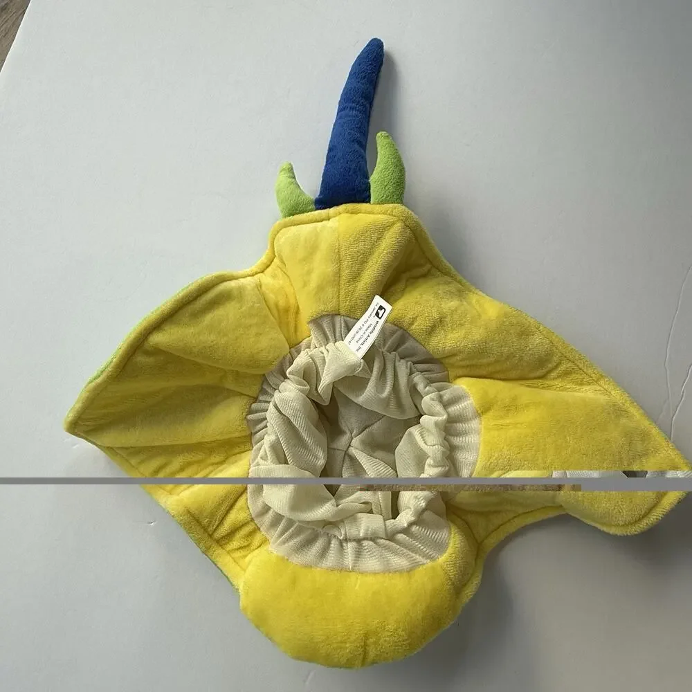 Wildlife Artists Plush Stingray Hat Kids Novelty Aquarium Zoo Green Blue Dot NEW